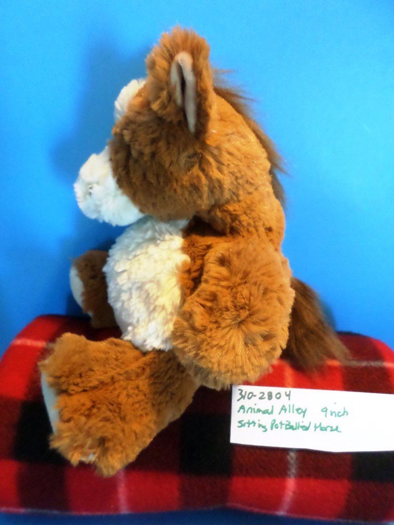 Animal Alley Sitting Pot Bellied Horse Pony Beanbag Plush