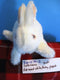 Folkmanis White Pink Eyed Bunny Rabbit Puppet Plush