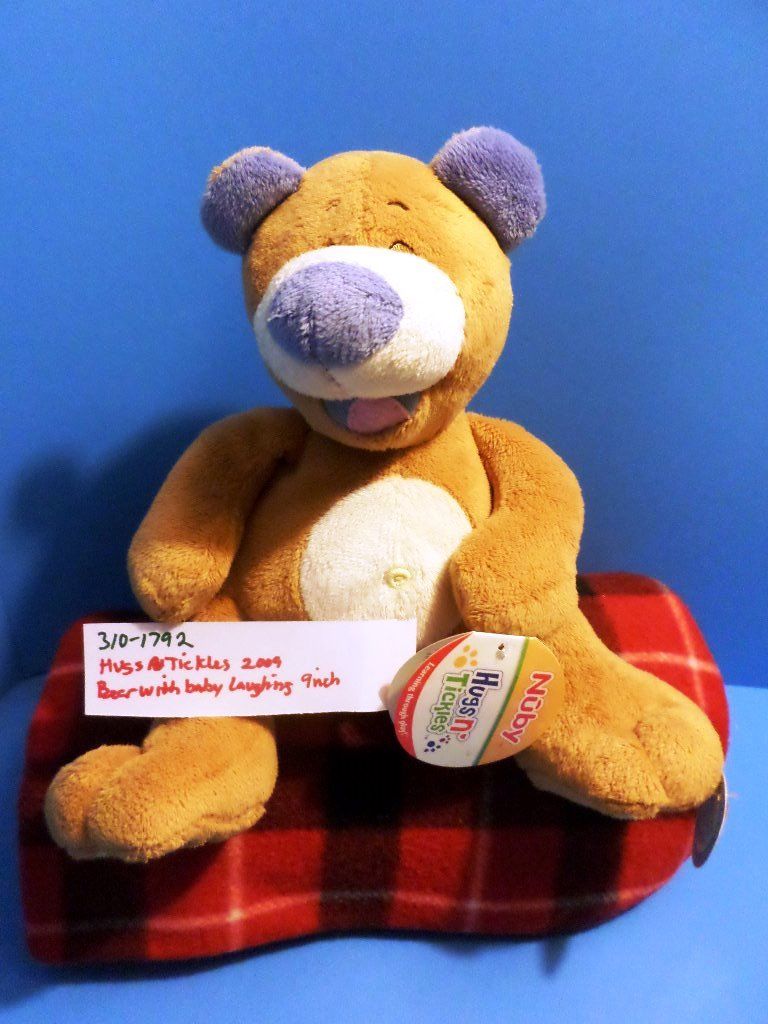 Nuby Hugs N Tickles Laughing Bear 2009 Plush