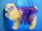 Justice Spaniel Puppy in Purple Zebra Striped Dress 2013 Purse Bag