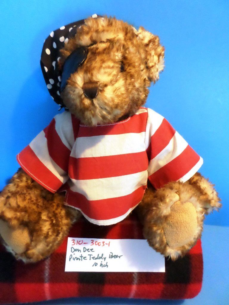 Dan Dee Pirate Brown Teddy Bear Plush