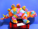 Gitzy Neon Rainbow Stegosaurus Dinosaur Plush