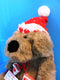 Dayton-Hudson Kris Mutt Brown Dog 1987 Plush With Red Hat and Mittens