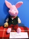 Disney Store Country Christmas Piglet Beanbag Plush
