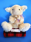 Caltoy Beige Ewe and Lamb Plush