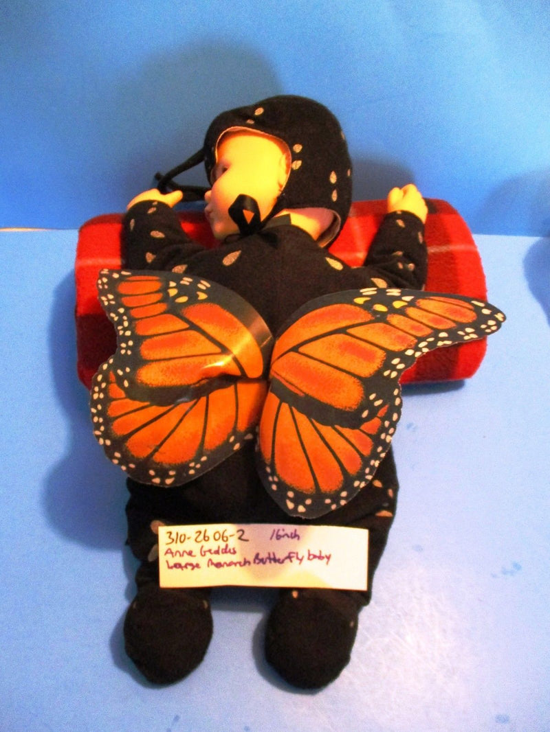 Anne Geddes Large Monarch Butterfly Baby Beanbag Plush