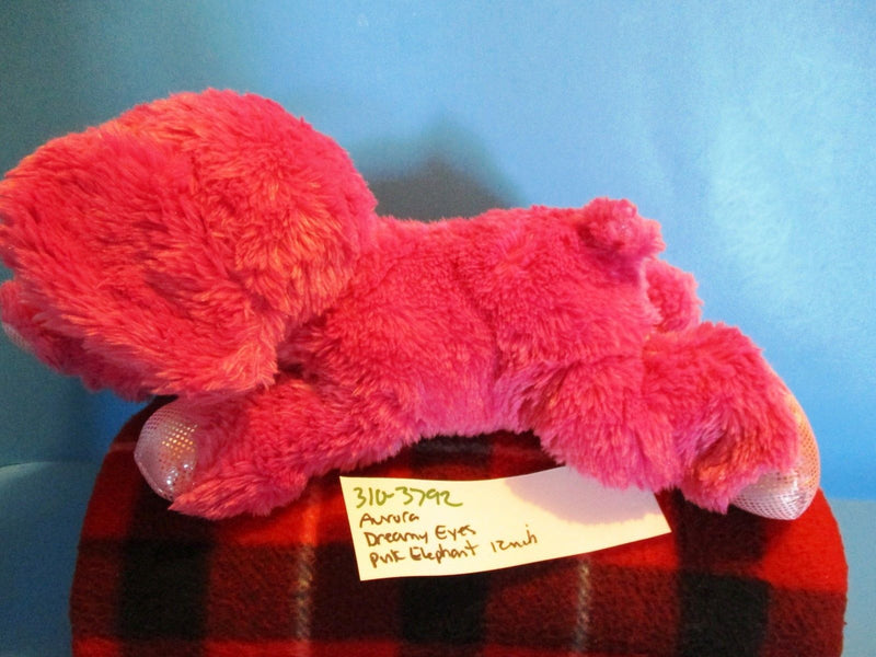 Aurora Dreamy Eyes Pink Elephant Beanbag Plush