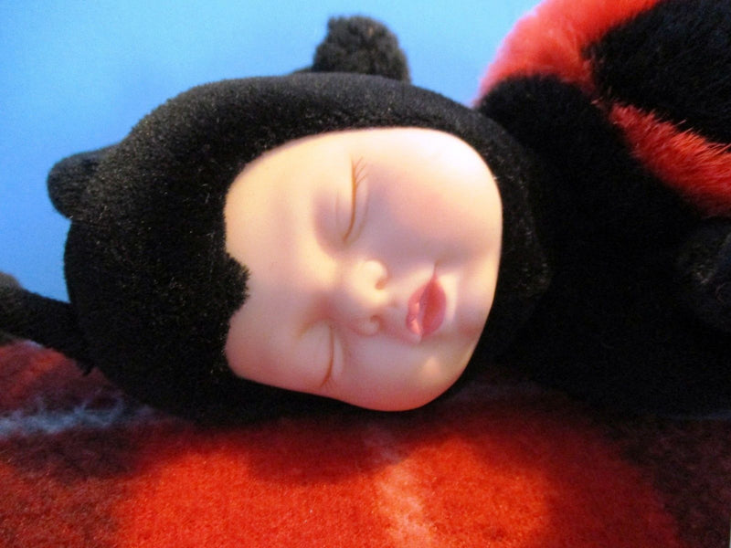 Anne Geddes Ladybug Baby 1997 Beanbag Plush