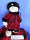 Russ Memories of Love Tatiana White Bear Red Paisley Coat Plush