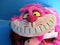 Disney Parks Alice in Wonderland Pink Cheshire Cat With Long Tail Plush