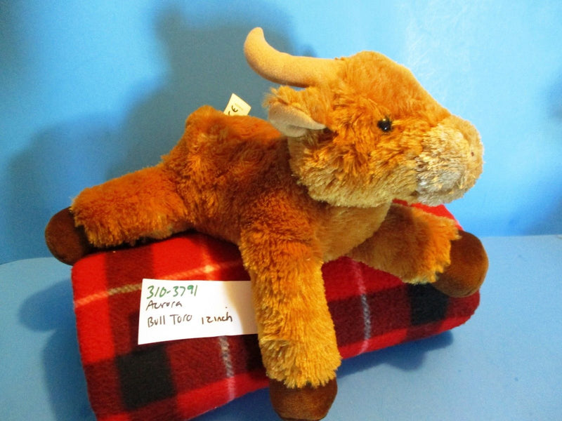 Aurora Flopsies Toro the Brown Bull Beanbag Plush