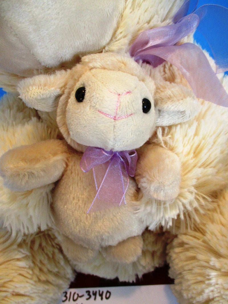 Caltoy Beige Ewe and Lamb Plush