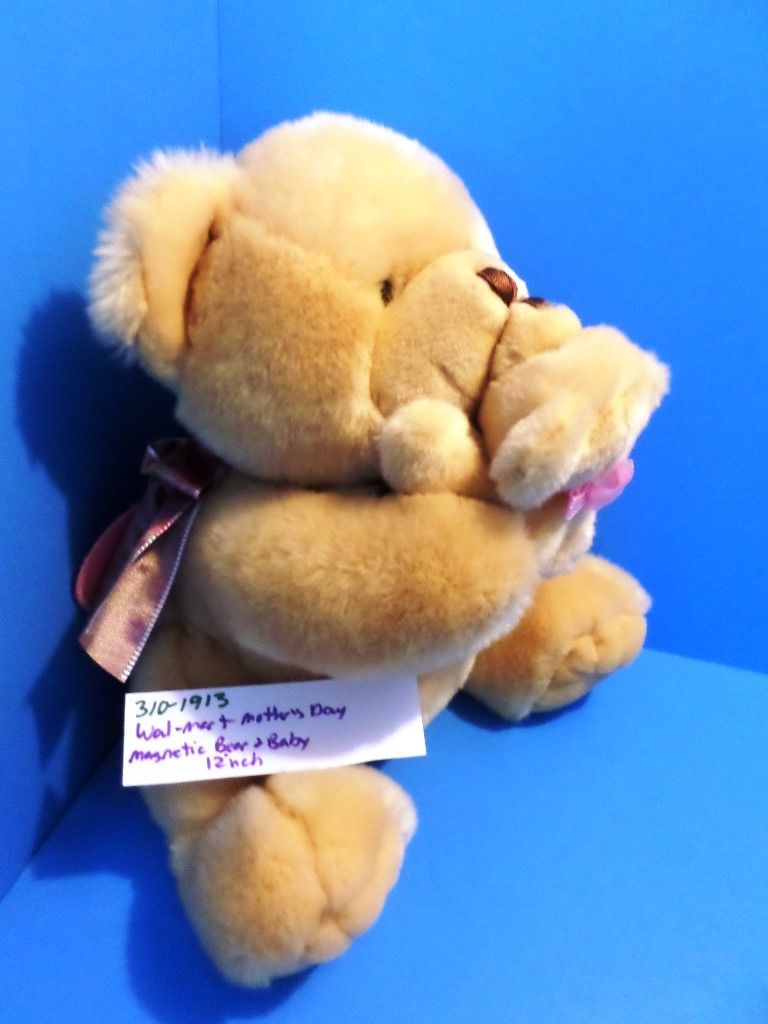 Walmart Tan Mother Bear Kissing Baby Bear Plush and Book