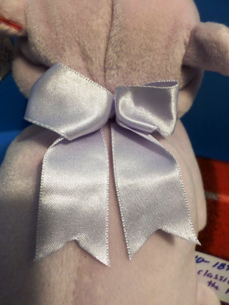 Ty Pillow Pals Tubby the Lavender Hippo 1996 Plush