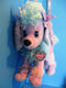 Poochie and Co. Purple Blue and Pink Poodle Plush Bag Purse