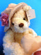 AMSCAN Bears to Adore Tan Bear in Rose Hat and Heart Pillow Plush