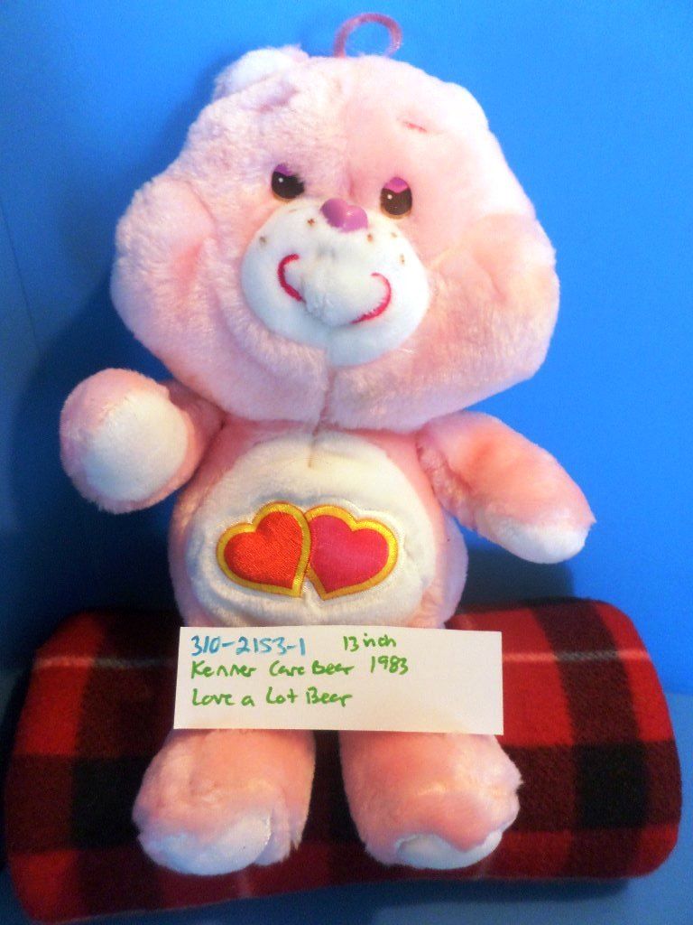 Kenner Care Bears Pink Love a Lot Bear 1983 Plush