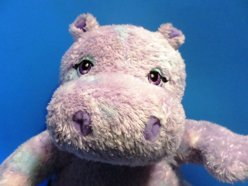 Build-A-Bear Purple Tye Dye Hippo Plush