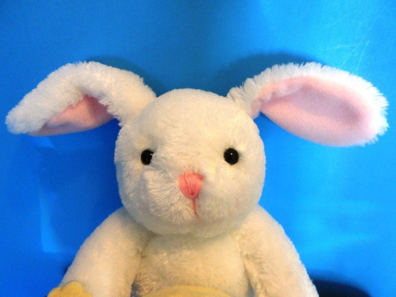 Hallmark White Bunny Rabbit with Zippered Egg Beanbag Plush