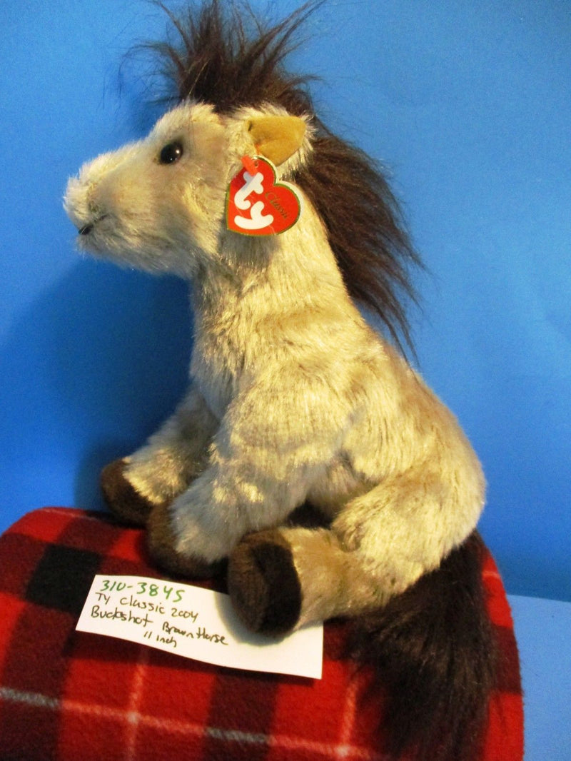 Ty Classic Buckshot Brown Horse 2004 Beanbag Plush