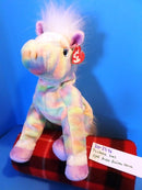 Ty Classic Opal the Pastel Rainbow Horse 2003 Beanbag Plush