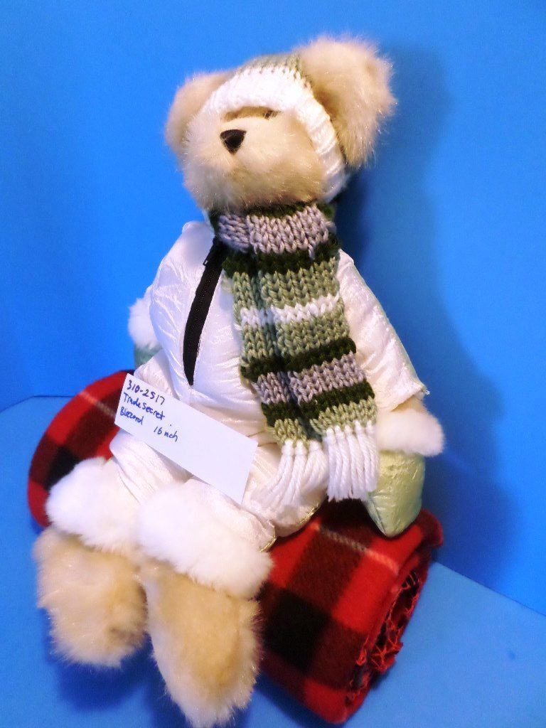 Trade Secret Blizzard Tan Bear Snowsuit Beanbag Plush