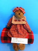 Boyd's Bears Margarita Brown Bear in Red Plaid Dress 1997 Plush