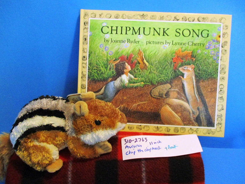 Aurora Flopsies Chip the Chipmunk Beanbag Plush and Book