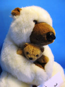 Dakin White Bear With Brown Baby Bear Plush