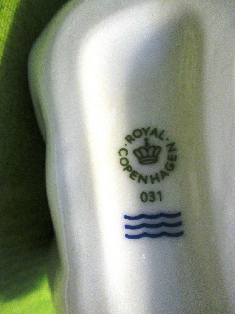 Royal Copenhagen White Porcelain Infant Baby Laying on Back Figurine