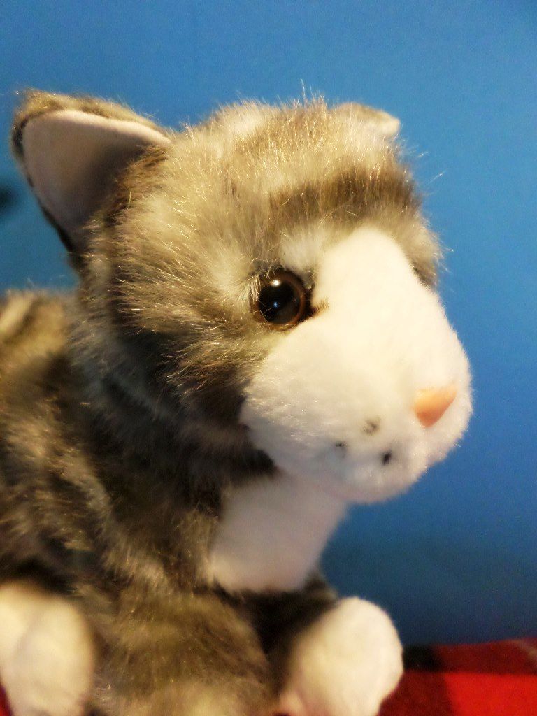 Douglas Zipper Grey Tabby Cat Plush