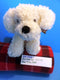 Best Made Toys Beige Puppy With Plaid Bow Beanbag Plush