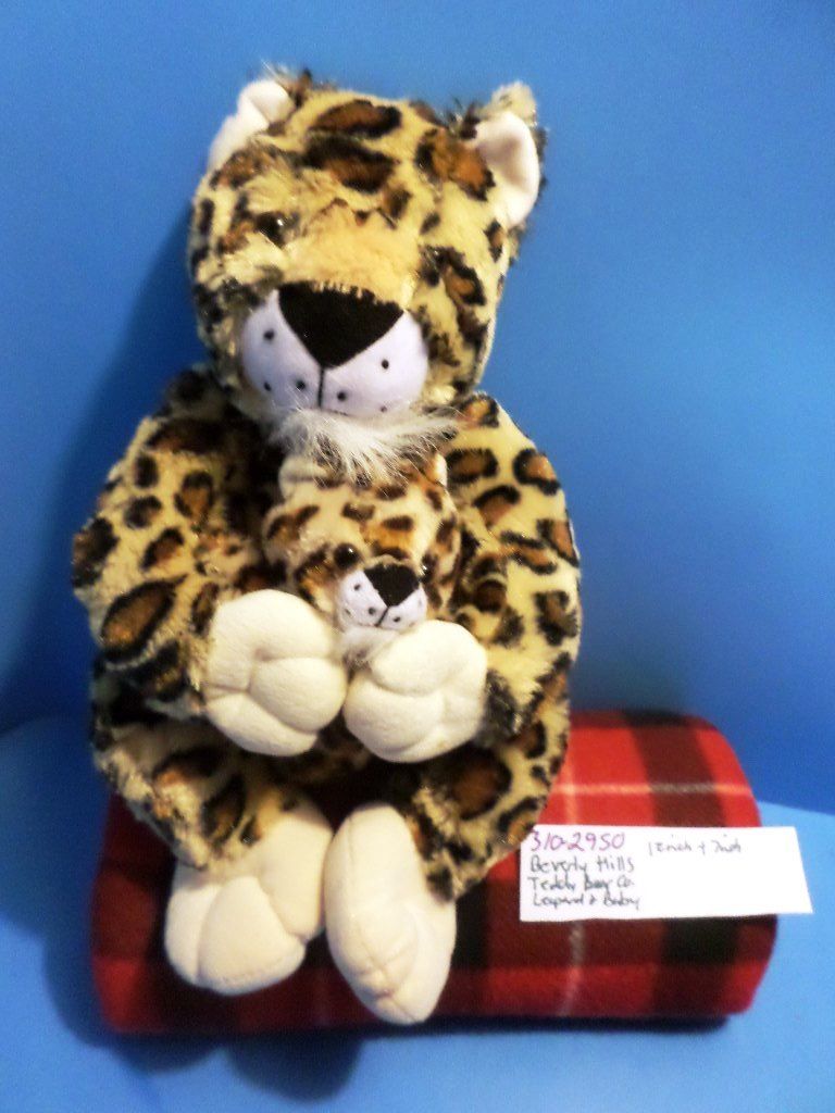 Beverly Hills Teddy Bear Company Leopard and Baby Plush