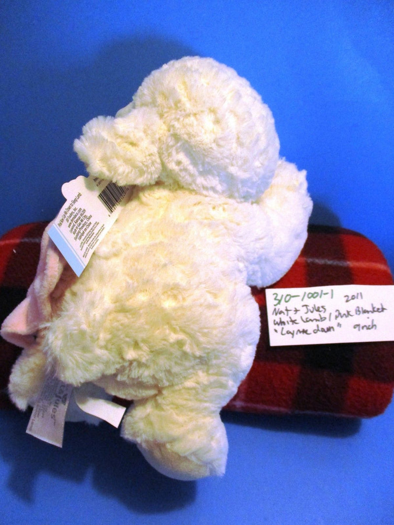Demdaco Nat and Jules Prayer Lamb With Pink Blanket 2011 Plush