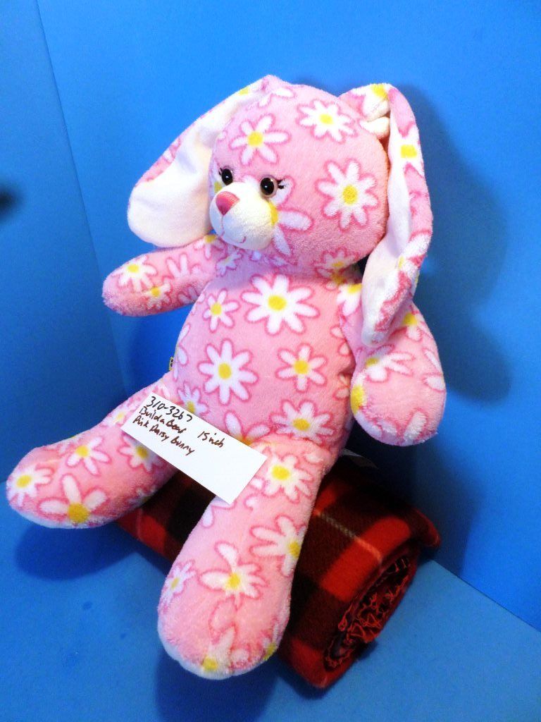 Build-A-Bear Pink Daisy Flower Bunny Rabbit Plush