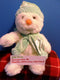 Commonwealth Snowman in Pastel Green Hat and Scarf 2001 Beanbag Plush