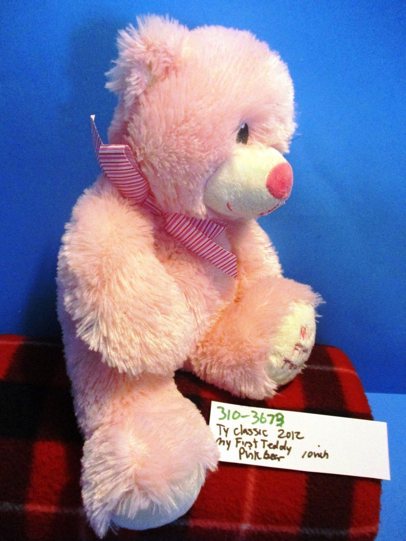 Ty Classic Sweet Baby Pink Bear My First Teddy 2012 Beanbag Plush