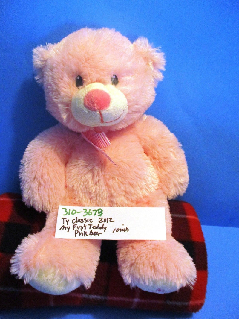 Ty Classic Sweet Baby Pink Bear My First Teddy 2012 Beanbag Plush