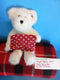 Boyd's Bears Lovie White Teddy Bear with Heart Envelope 2003 Beanbag Plush