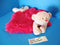 Ty Pluffies Baby Woods Pink Bear 2010 Plush Security Blanket