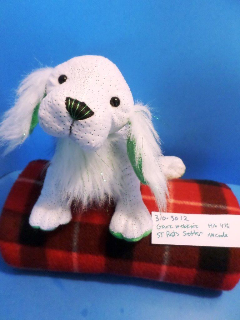 Ganz Webkinz St. Pat's Setter HM476 Plush (No Code)