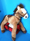 Hugfun Brown and White Horse Pony With Saddle Plush