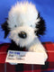 Russ Domino Old English Sheepdog Plush