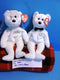 Ty Beanie Babies Mr. and Mrs. Bear 2001 Beanbag Plushes