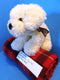 Best Made Toys Beige Puppy With Plaid Bow Beanbag Plush