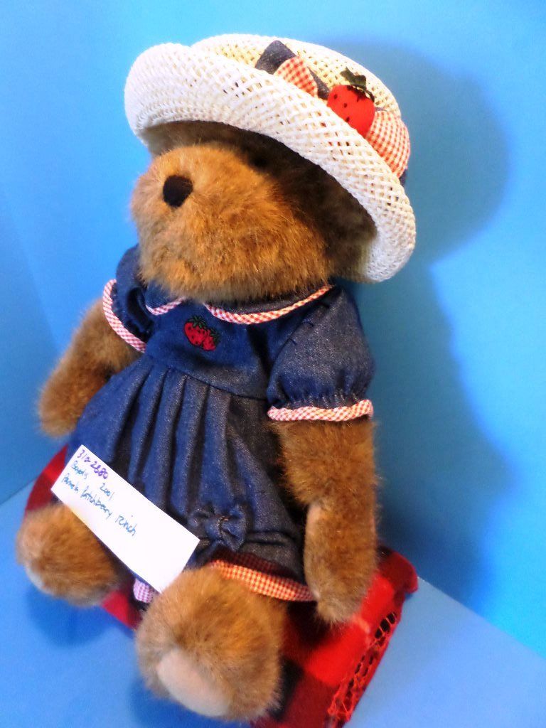 Boyd's Bears Pamela Patchbeary Brown Teddy Bear 2001 Plush