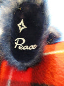 Russ Alleluia Peace Dark Blue Teddy Bear Beanbag Plush