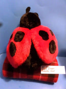 Unipak Plumpee Ladybug Black and Red Plush