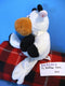 Ty Pluffies Grazer Black and White Holstein Cow 2002 Beanbag Plush