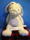 Aurora Baby Bunny Rabbit White and Blue Plush